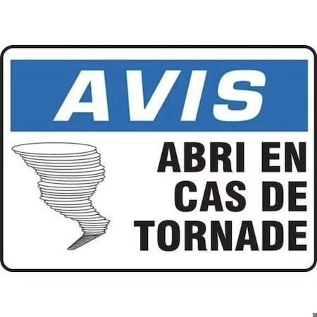 Accuform Tornado Shelter, Plastic, 7 in x 10 in, Mounting Holes FRMFEX800VP